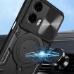 Moto G24 Power CD Texture Camshield Magnetic Holder Case - Blue - 4