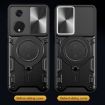 OPPO Reno8 T 5G Red Case - CD Texture, Sliding Camshield, Magnetic Holder - 7
