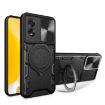 OPPO A38 4G Global CD Texture Camshield Magnetic Holder Case Black - 1