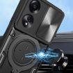 OPPO A58 4G Red Camshield Magnetic Holder Phone Case Global CD Texture - 4