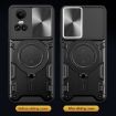 OPPO Reno10 5G Red Camshield Magnetic Holder Case - Global CD Texture - 6