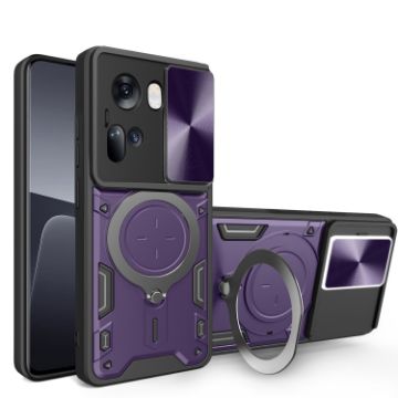 OPPO Reno11 5G Purple Camshield Magnetic Holder Phone Case Global - 1
