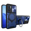 OPPO Reno 6 4G Blue Camshield Magnetic Holder Phone Case - 1