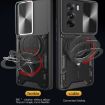 OPPO Reno12 Pro 5G Case - Black Camshield Magnetic Holder, Global CD Texture - 5