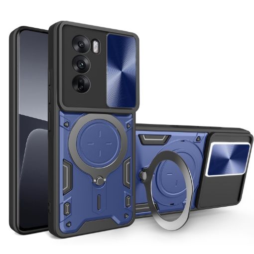 OPPO Reno12 Pro 5G Blue Camshield Magnetic Holder Phone Case Global - 1