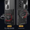 OPPO Reno12 5G Red Camshield Magnetic Holder Phone Case Global CD Texture - 5