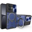 OPPO A3x 5G/4G CD Texture Camshield Magnetic Holder Case Blue - 1
