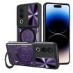 OPPO A3 Pro 5G India CD Texture Camshield Magnetic Case Purple - 1