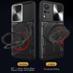 Vivo Y51 2020/Y31 Silver CD Texture Camshield Magnetic Holder Case - 5