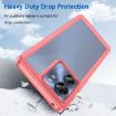 Motorola Edge 40 Red Acrylic Hybrid TPU Phone Case - Colorful Series - 3