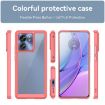 Motorola Edge 2023 Red Acrylic Hybrid TPU Phone Case - Colorful Series - 2