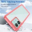 Motorola Edge 40 Neo Red Acrylic Hybrid TPU Phone Case - Colorful Series - 3