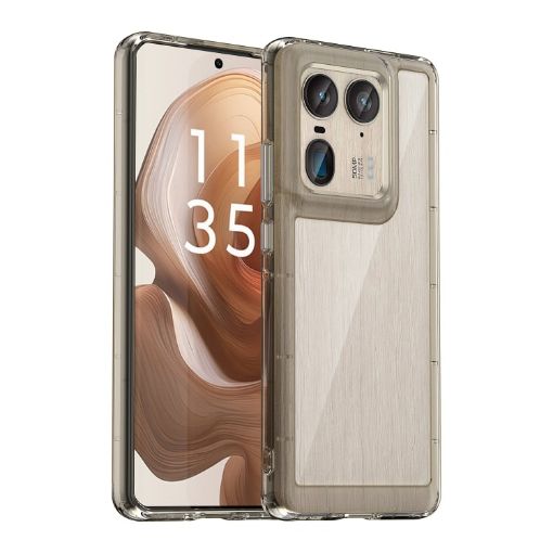Motorola Edge 50 Ultra Global Acrylic TPU Phone Case - Transparent Grey - 1