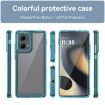 Motorola Edge 2024 Transparent Blue Acrylic TPU Phone Case - 2