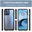 Motorola Moto G14 Acrylic Hybrid TPU Phone Case - Black, Colorful Series - 2