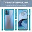 Motorola Moto G14 Acrylic Hybrid TPU Phone Case - Transparent Blue - 2