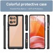 Motorola Edge 50 Acrylic Hybrid TPU Phone Case - Black, Colorful Series - 2