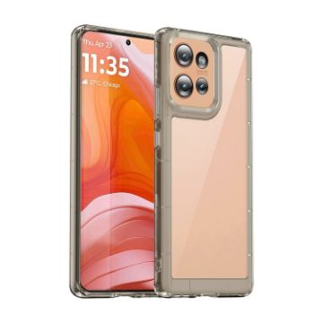 Motorola Edge 50 Transparent Grey Acrylic TPU Phone Case - 1