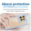 Motorola Moto S50 Blue Acrylic Hybrid TPU Phone Case - Colorful Series - 4