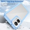 Motorola Moto G35 5G Blue Acrylic Hybrid TPU Phone Case - Colorful Series - 3