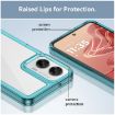 Moto G35 5G Colorful Series Acrylic TPU Case - Transparent Blue - 6