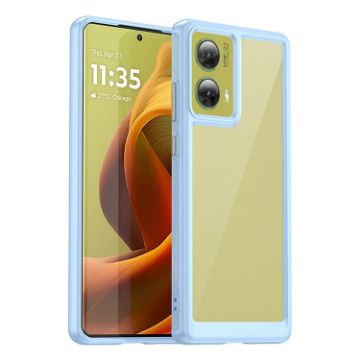 Motorola Moto G85 Blue Acrylic Hybrid TPU Phone Case - Colorful Series - 1