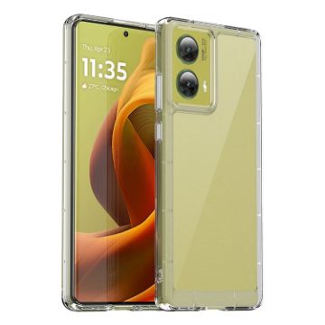 Motorola Moto G85 Colorful Series Acrylic TPU Phone Case - Transparent - 1