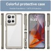 Motorola Moto G75 5G Acrylic Hybrid TPU Case - Transparent Grey - 2