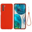 Moto G71s 5G Red Silicone Dropproof Full Coverage Case - 1