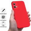 Moto G84 5G Red Silicone Dropproof Full Coverage Case - 2