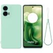 Motorola Moto G04/G24 Green Liquid Silicone Dropproof Phone Case - 1