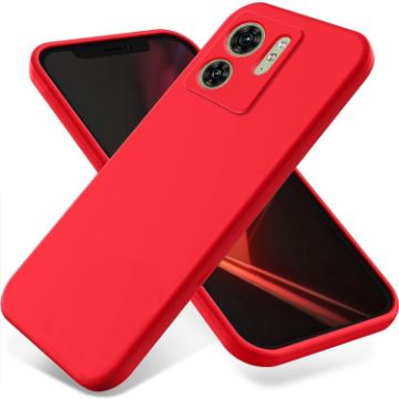 Motorola Edge 2023 Red Liquid Silicone Dropproof Full Coverage Case - 1