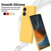Moto G85 Yellow Silicone Dropproof Full Coverage Case - Solid Color - 3