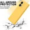 Moto G85 Yellow Silicone Dropproof Full Coverage Case - Solid Color - 5