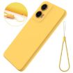 Motorola Moto G35 Yellow Liquid Silicone Dropproof Phone Case - 7