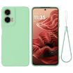 Moto G35 Green Silicone Dropproof Full Coverage Case - Solid Color - 1