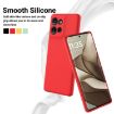Moto G75 Red Silicone Dropproof Full Coverage Case - Solid Color - 3