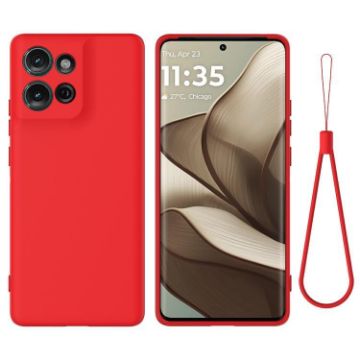 Moto G Play 2025 Red Silicone Dropproof Full Coverage Case - 1