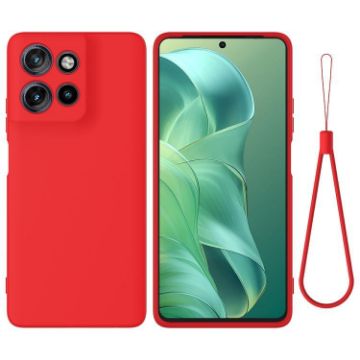 Moto G Power 2025 Red Silicone Dropproof Full Coverage Case - 1