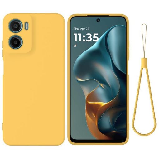 Moto G05/E15 Yellow Silicone Dropproof Full Coverage Phone Case - 1