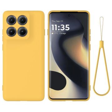 Motorola Edge 5G 2025 Yellow Silicone Dropproof Full Coverage Case - 1