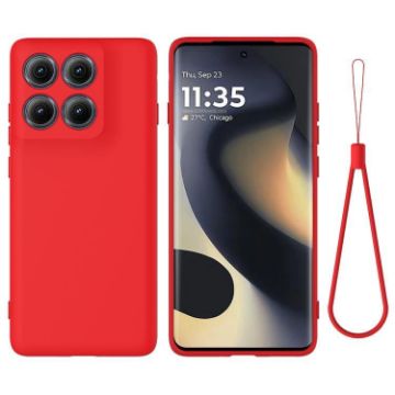 Motorola Edge 5G 2025 Red Silicone Dropproof Full Coverage Case - 1