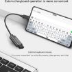Yesido GS01 Type-C to USB 2.0 OTG Data Converter Cable - Black - 3