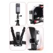 Adjustable 1/4" Screw Metal Action Camera Adapter - Black - 8