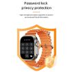 WS-E9 Ultra 2.2" IP67 Waterproof Smart Watch, Heart Rate/NFC, Orange - 6