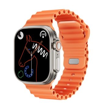 WS-E9 Ultra 2.2" IP67 Waterproof Smart Watch with Heart Rate/NFC - Orange - 1