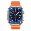 WS-E9 Ultra 2.2" IP67 Waterproof Smart Watch with Heart Rate/NFC - Orange - 2