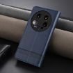 Xiaomi 14 Ultra AZNS Magnetic Calf Texture Flip Leather Case Dark Blue - 3