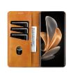 Xiaomi 14 Ultra AZNS Magnetic Flip Leather Case - Light Brown - 4