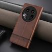 Xiaomi 14 Ultra AZNS Magnetic Flip Leather Case - Dark Brown - 3
